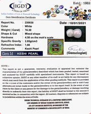 16.30/CT NATURAL KESHI PEARL